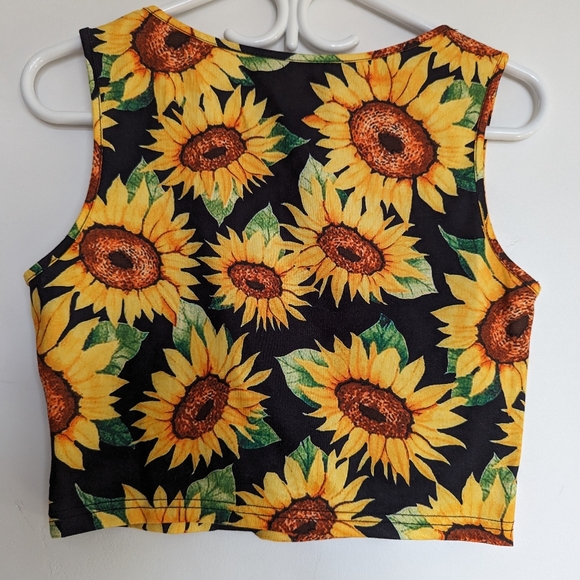 Sunflower Cropped Top - Picture 2 of 5